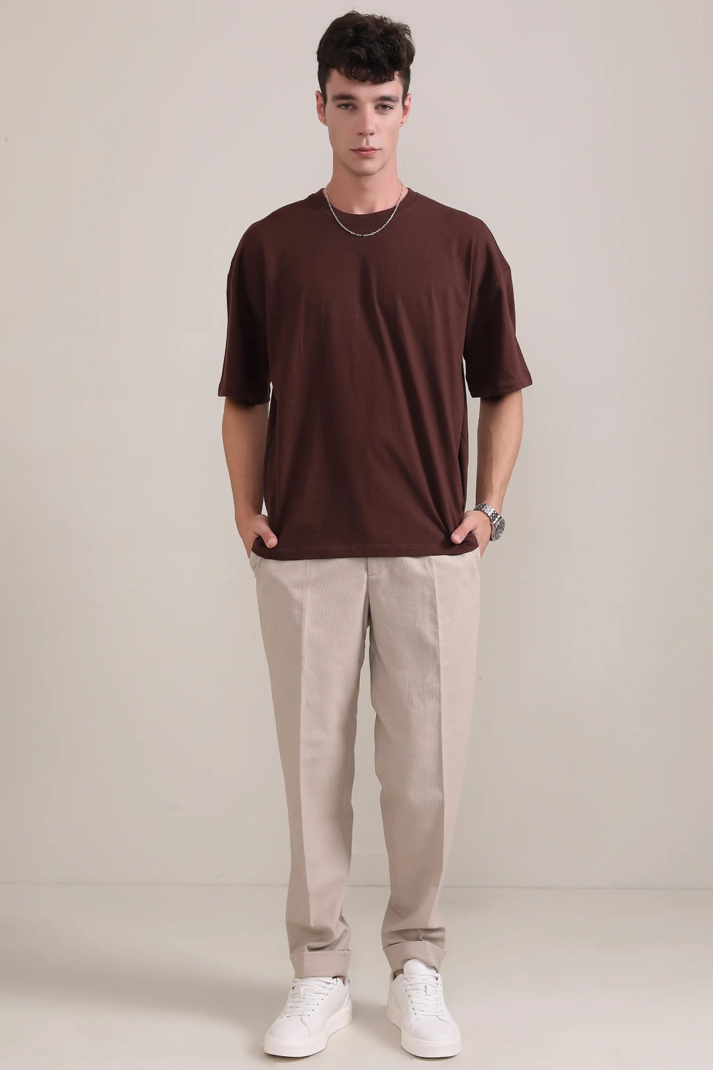 Oversized Burgundy Tee (Bundle of 3 T-Shirts)