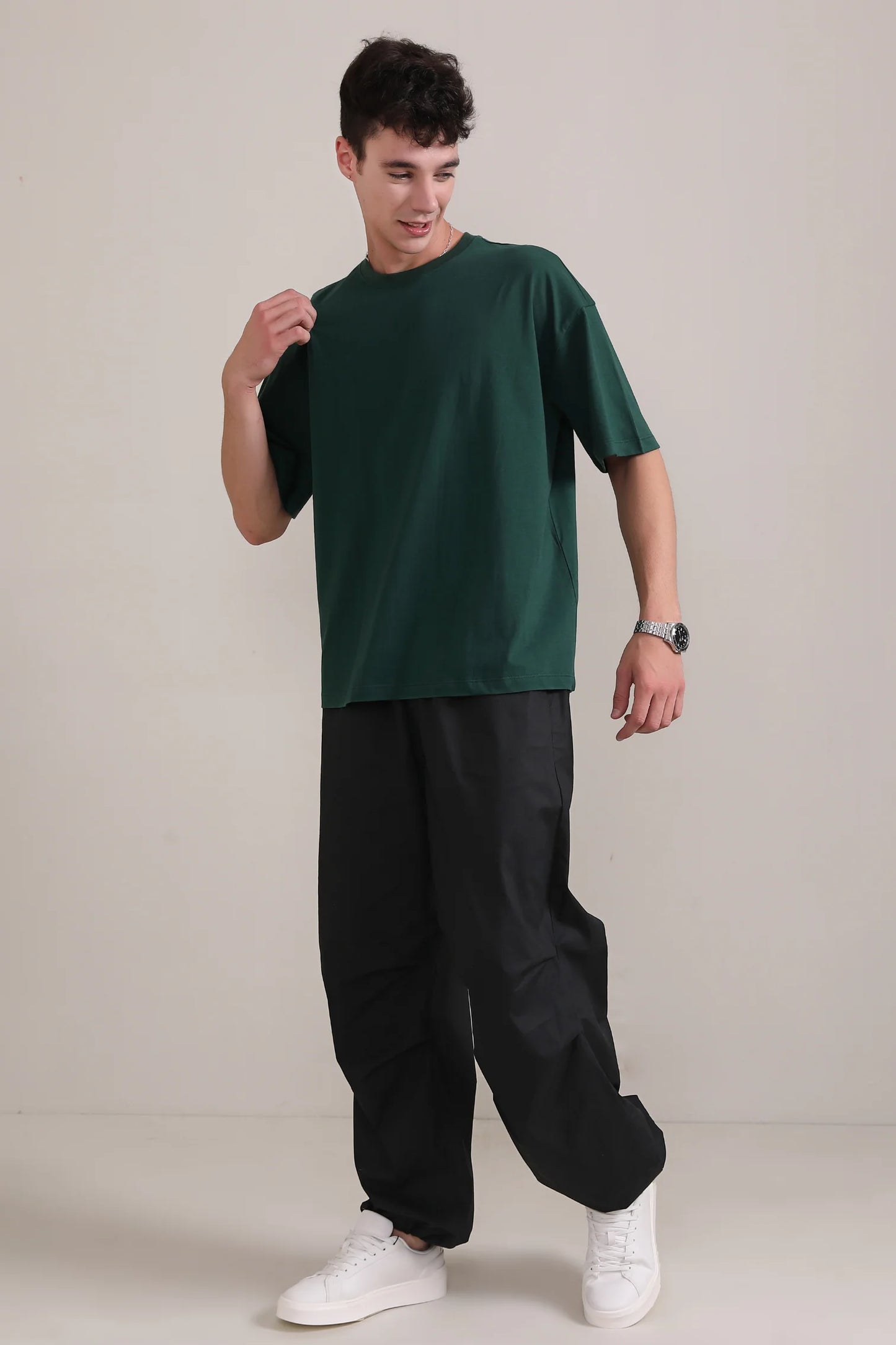 Oversized Dark Green Tee (Bundle of 3 T-Shirts)